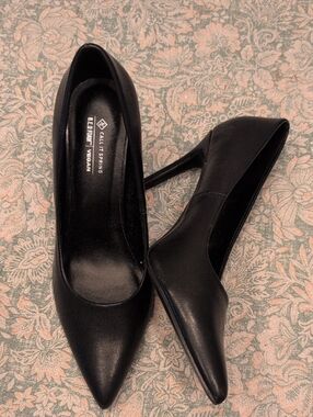 **CALL IT SPRING Black Pointed Toe Stiletto Heels Classic Pumps Women’s Elegant
